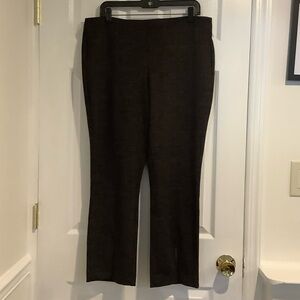 NANATTE LEPORE Black/Gray Stretchy Dress Pants Large